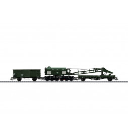 Trix 23057 - Ciężki parowy dźwig kolejowy Ardelt 57t, DCC z dźwiekiem i generatorem dymu