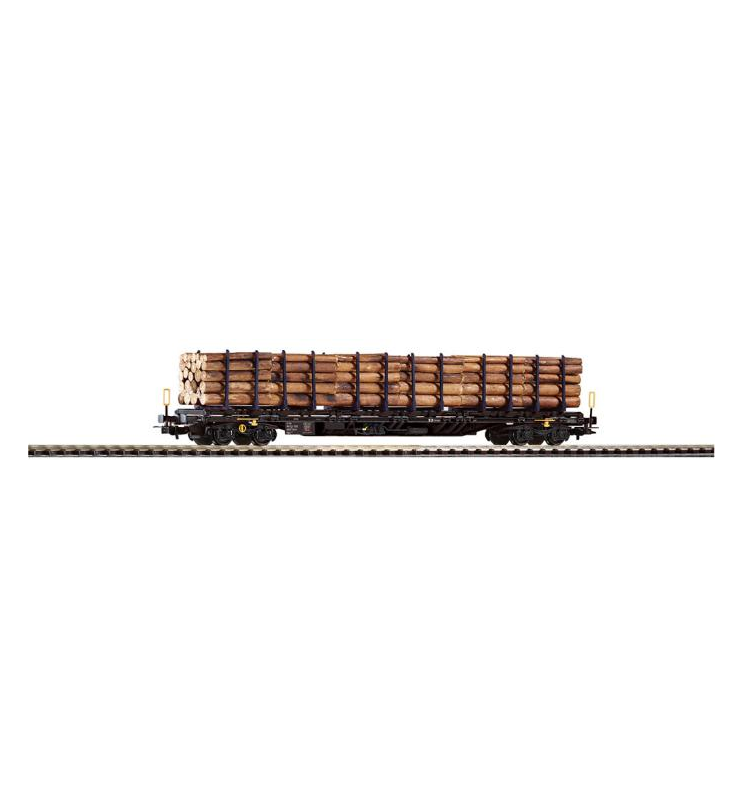 Wagon Towarowy  Platforma, Sgnss CD Cargo m. Holzladung VI       - Piko 54684