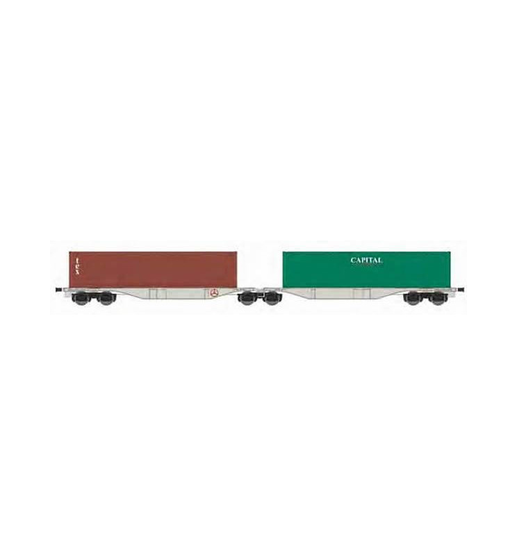 ACME AC40280 - Container wagon Type Sggmrss ’90 "ZSSK Cargo" with containers.