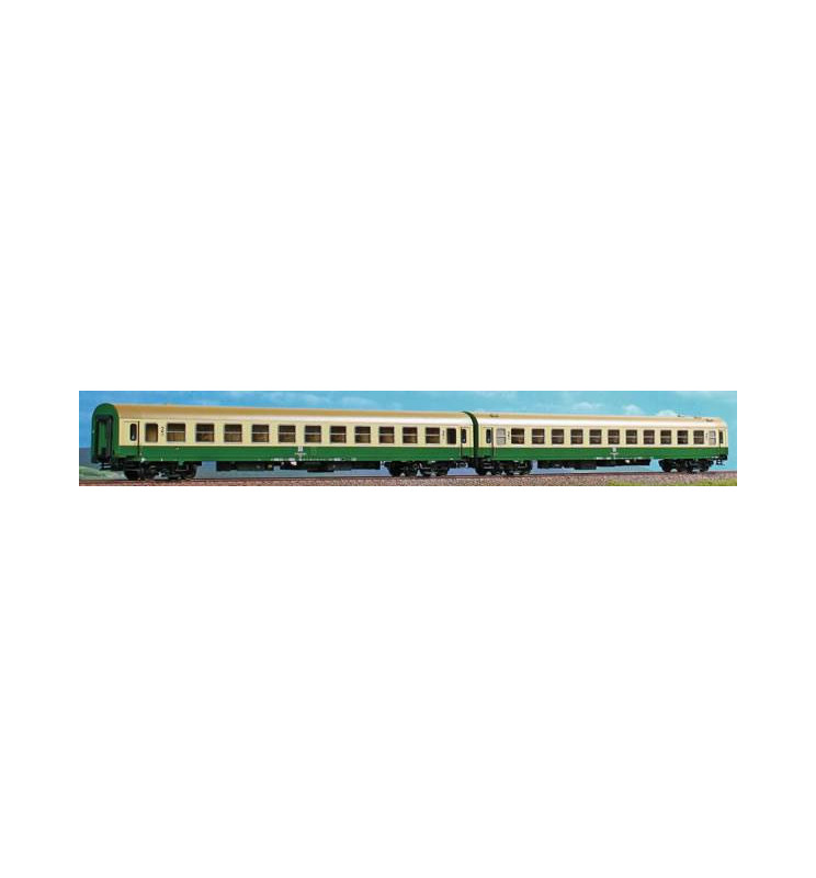 ACME AC55156 - Set with 2 couchette cars type BCM of the DR, in original livery