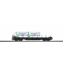 Wagon Towarowy  Platforma, Rgs3910 DR IV, 2X konTowarowy chłodnia (równy) - Piko 54836