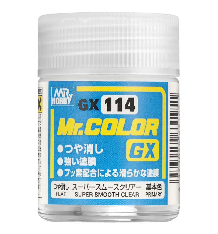 Mr.Hobby GX-114 - Farba Mr. Color, Super Smooth Clear Flat (18ml)