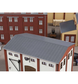 Auhagen 80305 - BKS Dach z blachy z rynnami