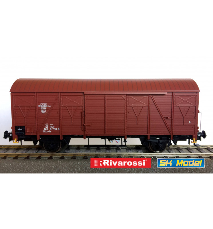 Rivarossi HRS6438 - Dwuosiowy wagon kryty PKP typu 223K/1, serii Gkks-tx, ep. IVc-Va