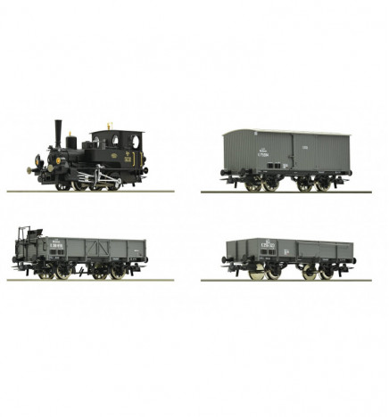 Roco 61457 - Zestaw pociągu "Kaiserzeit" z lokomotywą serii 85 i 3 wagonami, KKStB