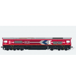 Lokomotywa spalinowa, Class 66, HGK DE 61, Ep V, czerwona, LokSound, Generator dymu, Skala H0, DC/AC - ESU 31271