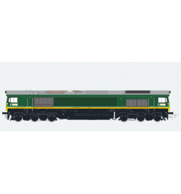 Lokomotywa spalinowa, Class 66,  Ascendos PB 15, Ep V, zielona, LokSound, Generator dymu, Skala H0, DC/AC - ESU 31272