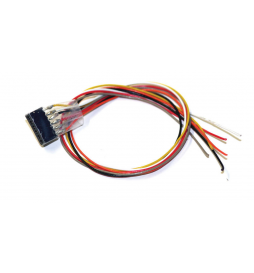 ESU 51951 - Gniazdo 6-pin, NEM 651, z kablami w kolorach zgodnych ze standardem DCC, 30cm