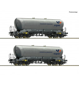 Roco 76084 - 2 piece set: Silo wagons Vigier