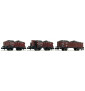 Fleischmann 820802 - 3 piece set coal train DRB