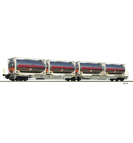 Fleischmann 825009 - Articulated double pocket wagon T2000 AAE
