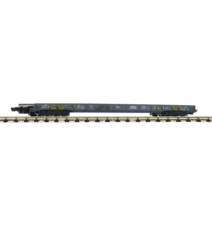 Fleischmann 827107 - 8-axle low-floor wagon for the transportation of lorries and semitrailers HUPAC