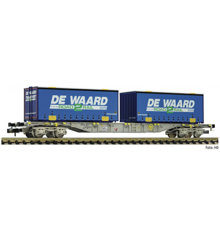 Fleischmann 845373 - Container carrier wagon type Sgns AAE