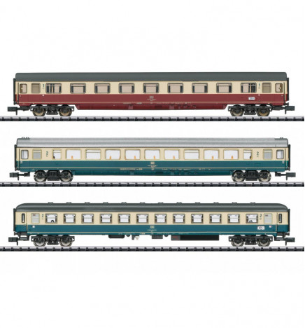 Trix 15460 - IC 611 Gutenberg Express Train Passenger Car Set