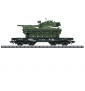 Trix 24214 - Wagon platforma podczołgowa Rlmmps z czołgirm M48 Bundeswera
