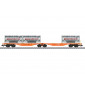 Marklin 047805 - Type Sggrss Double Container Transport Car