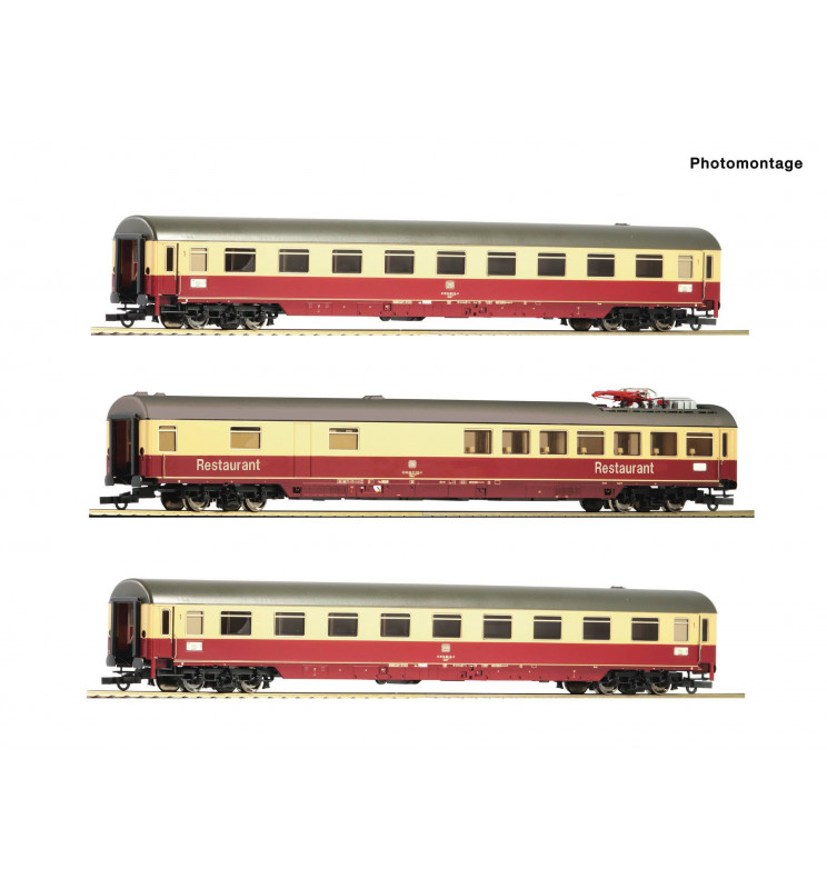 Roco 74122 - Zestaw wagonów pociągu TEE Erasmus, część 1