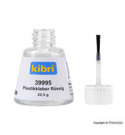Kibri 39995 - Plastic glue liquid with brush, 12 g