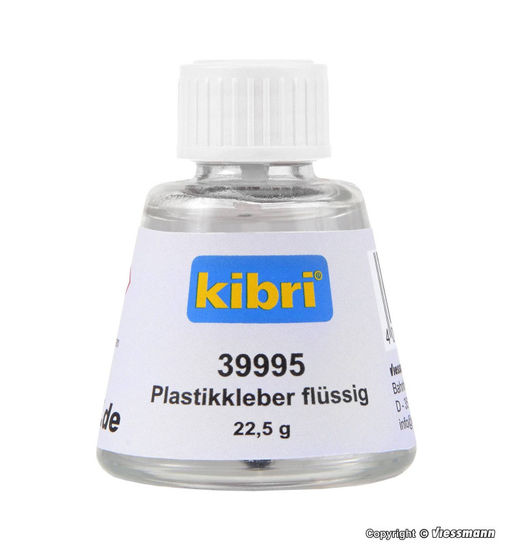 Kibri 39995 - Plastic glue liquid with brush, 12 g