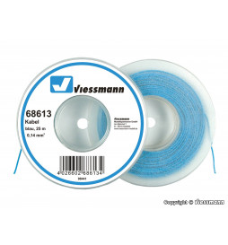 Viessmann 68613  - Przewód 25 m, 0,14 mm2, niebieski