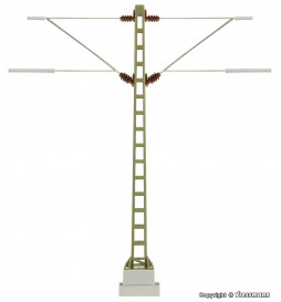 Viessmann 4112 - Maszt sieci trakcyjnej dwuramienny środkowy
