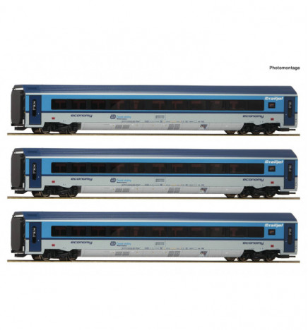 Roco 74139 - Zestaw 3 wagonów Railjet CD