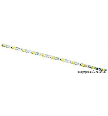 Viessmann 5049 - Listwa oświetleniowa do wagonów, 11 LED, żółta
