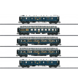 Trix 23219 - Zestaw 5 wagonów Simplon Orient Express, SET 1, DCC z dźwiękiem i oświetleniem