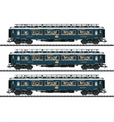 Trix 23220 - Zestaw 3 wagonów Simplon Orient Express, SET 2, z oświetleniem