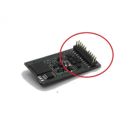 Dekoder dźwięku, jazdy i oświetlenia do ST44 PIKO, DCC PluX22 + głośnik (Digisound-5.5)