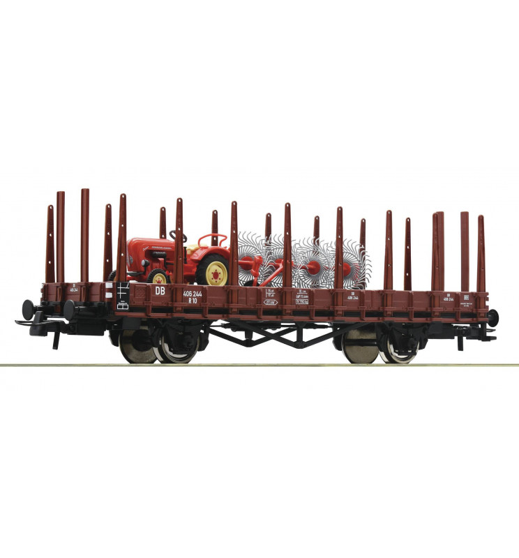 Roco 76988 - Wagon platforma DB z ciągnikiem rolniczym