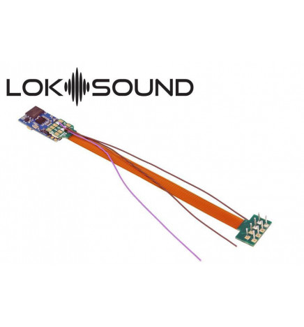 ESU 58810 - Dekoder jazdy i dźwięku ESU LokSound 5 micro Multi 8-pin z przewodami