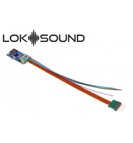 ESU 58816 - Dekoder jazdy i dźwięku ESU LokSound 5 micro Multi 6-pin z przewodami