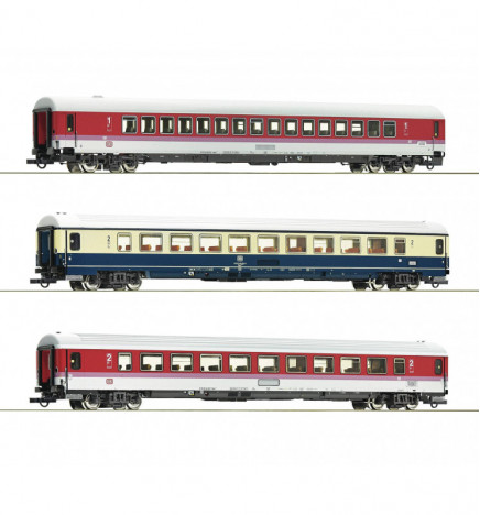 Roco 74134 - Zestaw 3 wagonów pociągu EC Leonardo da Vinci (zestaw 2)