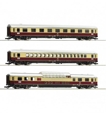 Roco 74136 - 3 piece set 2: Passenger cars “Rheingold” DB