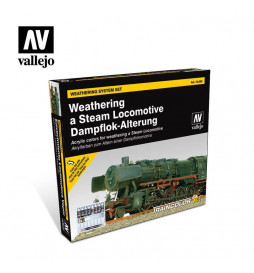 Vallejo 73099 - Zestaw farb do patynowania (weatheringu) parowozów