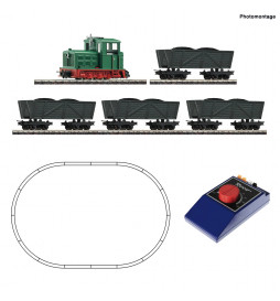 Roco 31034 - Analogowy zestaw kolejki polowej z lokomotywą spalinową i kolebami