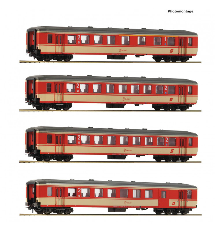 Roco 74130 - 4 piece set: “Schlieren” coaches