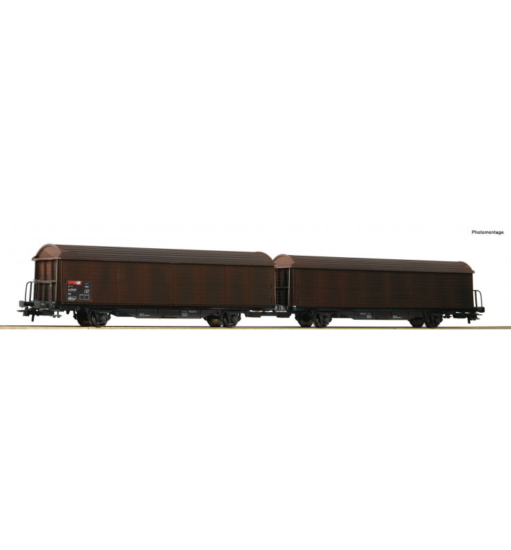 Roco 76152 - Wagon podwójny z przesuwanymi ścianami SBB