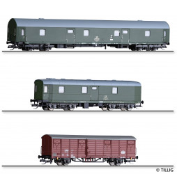Tillig TT 01005 - Set “Postzug” of the Deutschen Post with three cars, Ep. IV