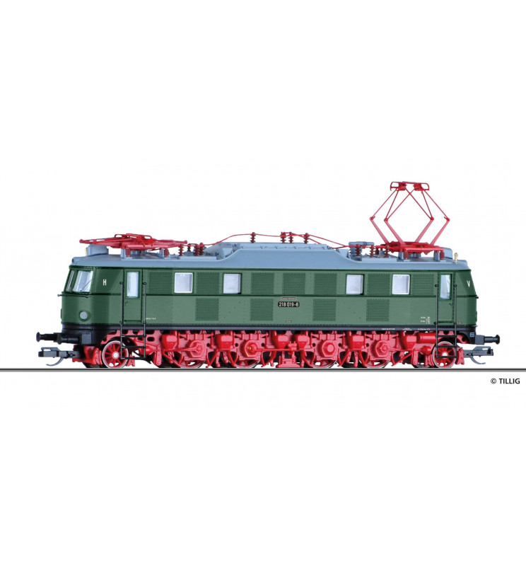Tillig TT 02460 - Electric locomotive 218 019-8 of the DR, Ep. IV