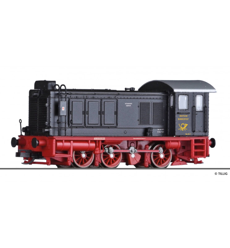 Tillig TT 04643 - Diesel locomotive class 36 Werklok Deutsche Bundespost, Ep. III