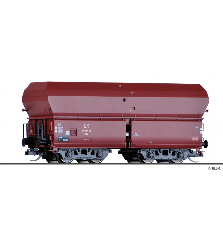 Tillig TT 15177 - Hopper car OOt of the DR with load, Ep. III