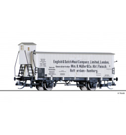 Tillig TT 17399 - Refrigerator car “English & Dutch Meat Company” of the DRG, Ep. II, H0