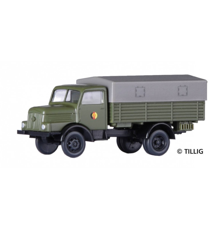 Tillig TT 19068 - Truck H3A box platform/tarpaulin „NVA“