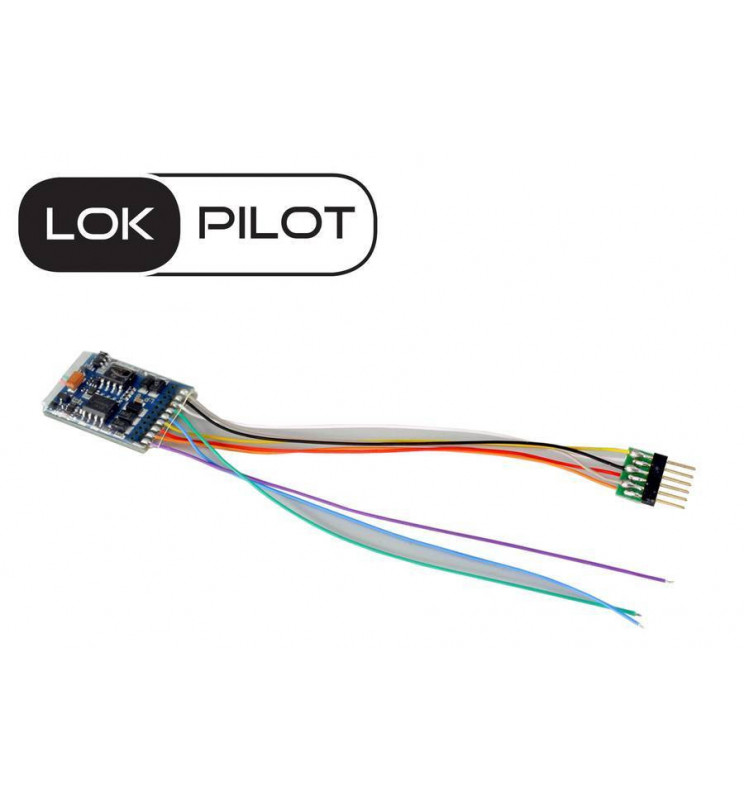 Dekoder jazdy i oświetlenia ESU LokPilot V4.0 DCC 8-pin z przewodami (ESU 54611)