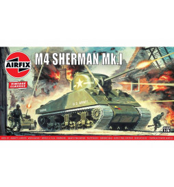 Airfix 01303V - Sherman M4 Mk1, skala 1:76