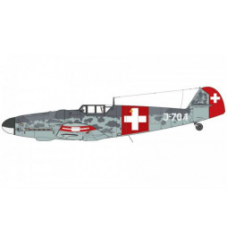 Airfix 02029A - Samolot myśliwski Messerschmitt Bf109G-6, skala 1:72