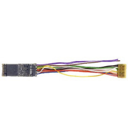 Dekoder jazdy i dźwięku MX646R (1,1W) DCC NEM652 8-pin z przewodami
