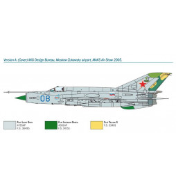 Italeri 1427 - Samolot MiG-21 Bis ''Fishbed'' do sklejania, skala 1:72